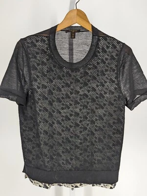 Camiseta Louis Vuitton Resort 2014 Tejida Transparente Floral Mediana Italia Foto 1 de 4