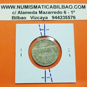 1 PESETA 1937 SANTANDER PALENCIA y BURGOS KM#2 @REVERSO GIRADO 15º@ ESPAÑA Ref/6 - Picture 1 of 2