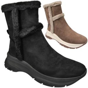 Botas de Invierno Entrenador Zapatos de Trabajo Damas Cremallera Imitación Gamuza Agarre Cálido Mujeres Tallas - Imagen 1 de 7