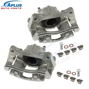 Pair 2 Disc Brake Caliper w/ Bracket for Chrysler Dodge Ram C/V Volkswagen Front - Picture 1 of 11