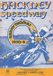 Vintage Speedway Programmes - Hackney vs Kings Lynn March 1979 - Picture 1 of 1