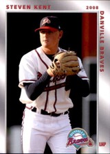 2008 Danville Braves Grandstand #15 Steven Kent Canberra Australia Baseball Card