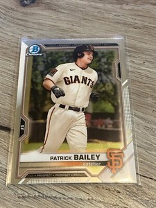 2021 Bowman Chrome Prospect Card #BCP-108 - Patrick Bailey - Giants