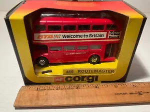 Corgi Routemaster Welcome to Britain 469 Walt Disney Productions Sticker 1983 - Picture 1 of 5