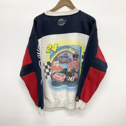 Vintage 1995 Nascar Racing Champion Jeff Gordon Dupont Adult Sweatshirt Sz XL Cover