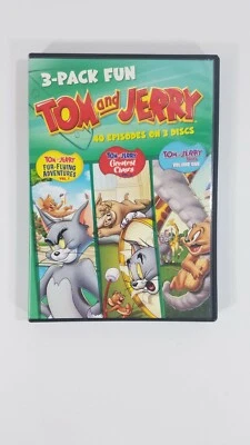 Tom and Jerry 3 Pack Fun 40 Episodes on 3 Disc DVD Set  - Image 1 of 4