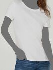 $50 I.N.C. Women's White Crewneck Faux-Pearl-Sleeve T-Shirt Size Large