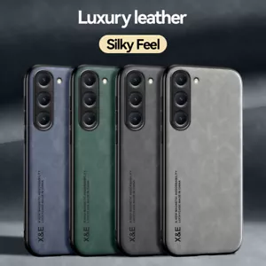 For Samsung S25 S24 FE S23 Ultra S22 FE Magnetic Slim Leather Phone Case Cover - Picture 1 of 24