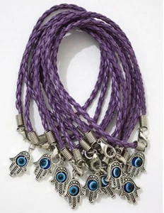 10 Pulseras de Cabalá Púrpura Pulsera de Protección contra Mal de Ojo - Imagen 1 de 1