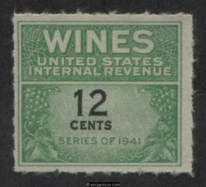 Wine Tax Stamp, RE125 mint, F-VF - Picture 1 of 1