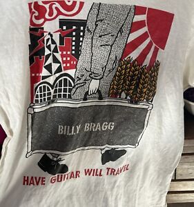 BILLY BRAGG HAVE GUITAR WILL TRAVEL TOUR T-SHIRT XL