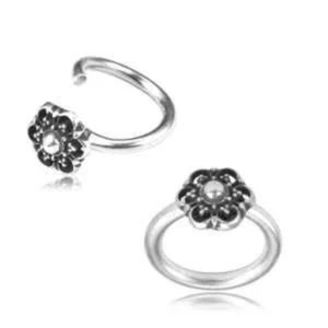 SINGOLO ANELLO NASO MANDALA ARGENTO STERLING 16 G ORECCHINO TRAGUS CERCHI ELICA ADERENTE - Foto 1 di 1