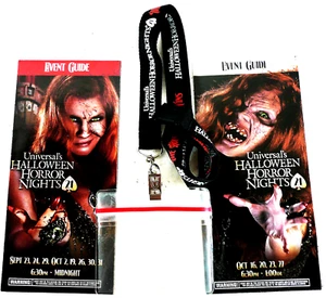 LADY LUCK HALLOWEEN HORROR NIGHT #21 2011 cordón 2 guía de eventos estudio universal - Imagen 1 de 4