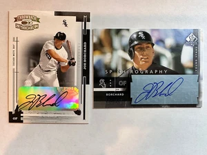 Joe Borchard 2003 SP Authentic Chirography RC Auto /245 2004 Donruss /25 SSP Lot - Picture 1 of 2
