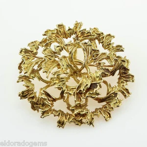TIFFANY & CO. DE COLECCIÓN DE VERANO COLGANTE BROCHE DE ALFILER DE 2"" ORO AMARILLO 18K 28 GRAMOS - Imagen 1 de 9