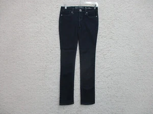 G By Guess Jeans 25 Womens Blue Denim Eva Skinny Leg Dark Wash Logo Modern Fit - Picture 1 of 15