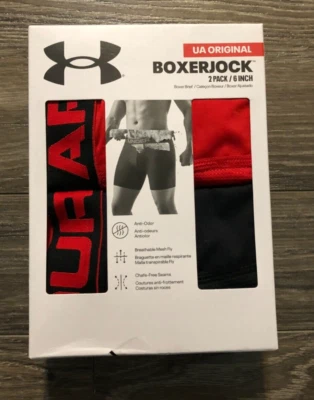 Men's Under Armour 2-Pack UA Tech Boxerjock Briefs 4XL (6 Inch)  Sealed 4XL - Image 1 of 3