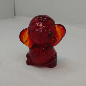 Amberina Glas Mosser wie Maus Figur - Bild 1 von 20