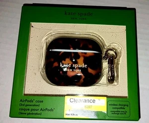 Kate Spade AirPods Case 3rd Generation Animal/Floral Print NIB W/Clip - Picture 1 of 2