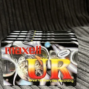 Maxell UR90 Single - 90 Minutos Audio Cassette Cinta TOTALMENTE NUEVO Juego de 5 - Imagen 1 de 7