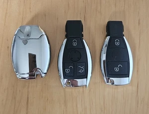 Mercedes-Benz Schlüsselgehäuseabdeckung Silikon Chrome - Bild 1 von 2