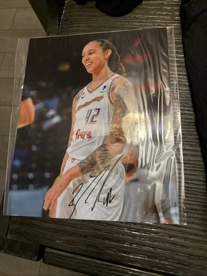 Britney Griner Hand Signed Autographs- Photo And Game Day Worn Shirt - Image 1 of 4