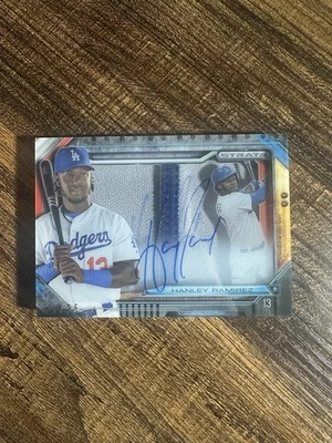 2015 Topps Serie 1 Strata Hanley Ramírez Shadow Box parche automático 01/25 LA Dodgers Foto 1 de 4