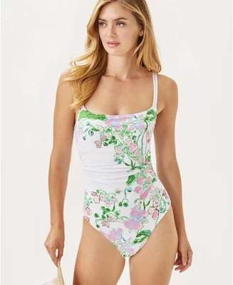 NWT Lilly Pulitzer Napili One-Piece Swimsuit Multi Orchids On The Avenue Sz 4 - Image 1 of 4