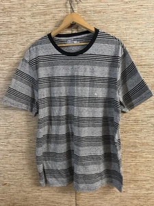 Route 66 Jersey Knit T-Shirt Black And White Stripe Short Sleeve Men Size XL - Picture 1 of 8