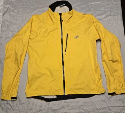 Chaqueta de Lluvia Performance Bicicleta 2XL Ciclismo Amarillo Impermeable Cremallera Bolsillos Acceso Foto 1 de 4