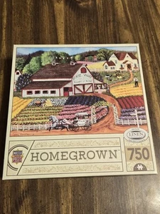 Masterpieces 750 Teile "Homegrown" Leinenpuzzle Scheune Bauernhof Felder 🚜 - Bild 1 von 3