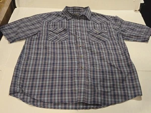 Pendleton Frontier Western Shirt L Pearl Snap Plaid - Picture 1 of 5
