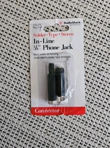 1/8 inch 3.5mm Stereo Coupler & In Line 1/8" Stereo Phone Jack Radio Shack - Picture 1 of 2
