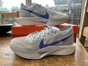 New Nike ZoomX Vaporfly 3 NEXT% Carbon UK Size 11 Grey/Racer Blue RRP £240 - Picture 1 of 24