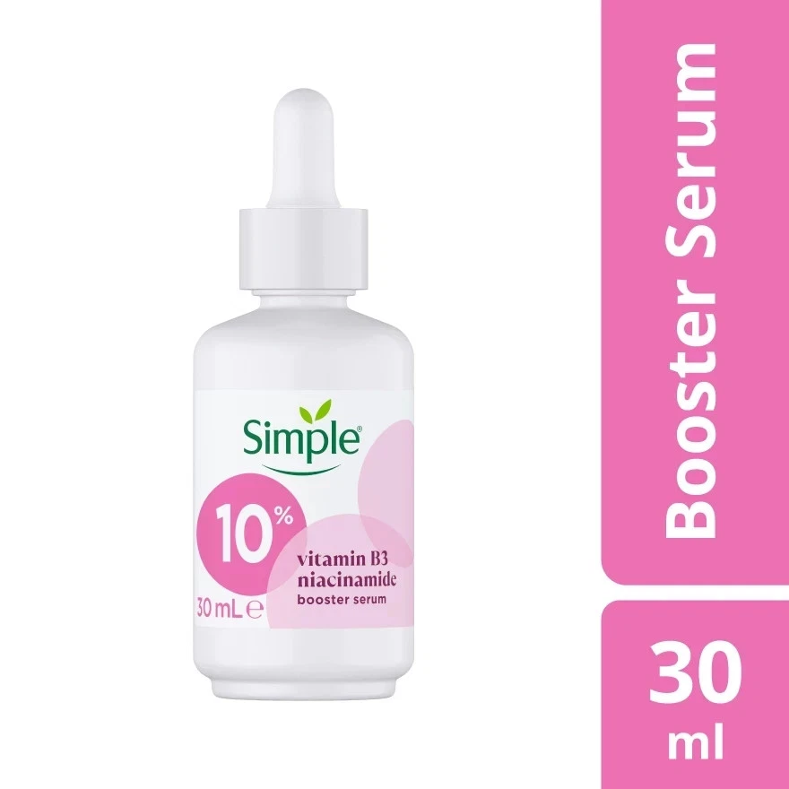 Simple Niacinamide Booster Serum 30ml vitamina B3 clareador cuidados com a pele - Imagem 1 de 4