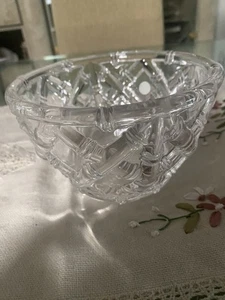 TIFFANY & CO BAMBOO Lead Crystal 6” Bowl-Signed DISCONTINUED No Box - Picture 1 of 11