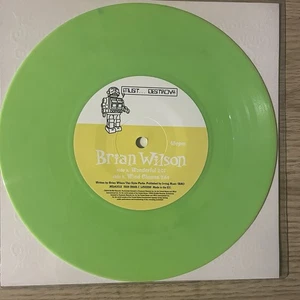 Brian Wilson Smile Beach Boys Wonderful Wind Chimes Green Vinyl 7" 45RPM NEW - Picture 1 of 4