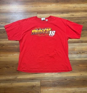 Vintage Kyle Busch #18 M&M Red Tshirt Size 3XL - Picture 1 of 7