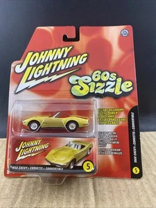 Johnny Lightning 60s Sizzle 1968 Chevy Corvette Convertible #5 1:64 COMB SHIP $1 - Picture 1 of 5