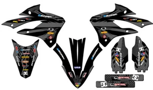 2022-2023 KX 112 MAYHEM Black Senge Graphics Kit Compatible with Kawasaki - Picture 1 of 10
