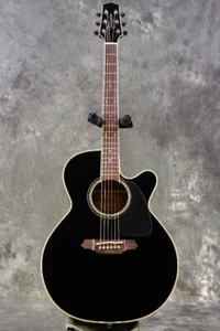 Takamine TDP561C BL Black with hard case Electric Acoustic Made in Japan CTP-3 - Picture 1 of 13