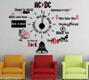Vinilo decorativo #761# RELOJ ACDC stickers pegatinas - Imagen 1 de 1