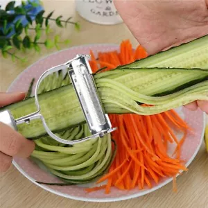 Cucumber Potato Carrot Julienne Cutter Slicer Vegetable Fruit Peeler Grater - Picture 1 of 5