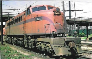 Train Railroad Chrome Postcard A27 Hey Joe Chicago South Shore Bend #801 - Picture 1 of 2