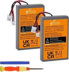 PS4 Controller Battery Replacement 2 Pack 2000mAh for Dualshock 4 Controllers - Picture 1 of 8