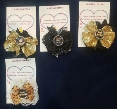 Счастливый Новый год lexibarrettes 3 аллигатора зажим бутылочная крышка и 1 заколка $5 каждый - Изображение 1 из 4