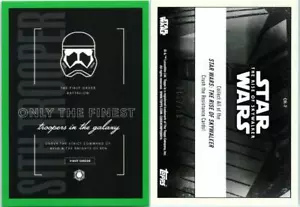 2019 STAR WARS THE RISE OF SKYWALKER CRUSH THE RESISTANCE CR-7 GREEN 83/299 - Picture 1 of 1