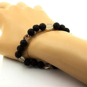 Super Seven Perlenarmband Aus Brasilien + Lava Perlen - Bild 1 von 7