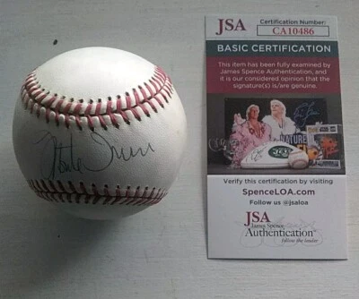 Monte Irvin Signed Baseball JSA LOA HOF New York Giants Negro Leagues - Image 1 of 2