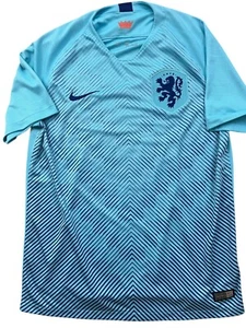 Nike Netherlands 2018 Away Stadium Soccer Football Jersey Mens Medium Blue Logo - Picture 1 of 9